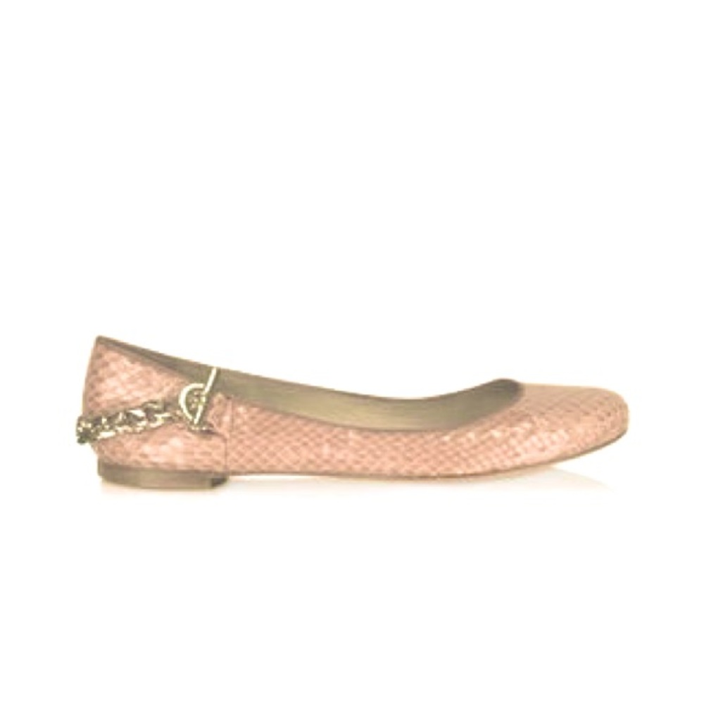 Rachel Zoe Python Snake Gold Chain Ballerina Flats - image 1